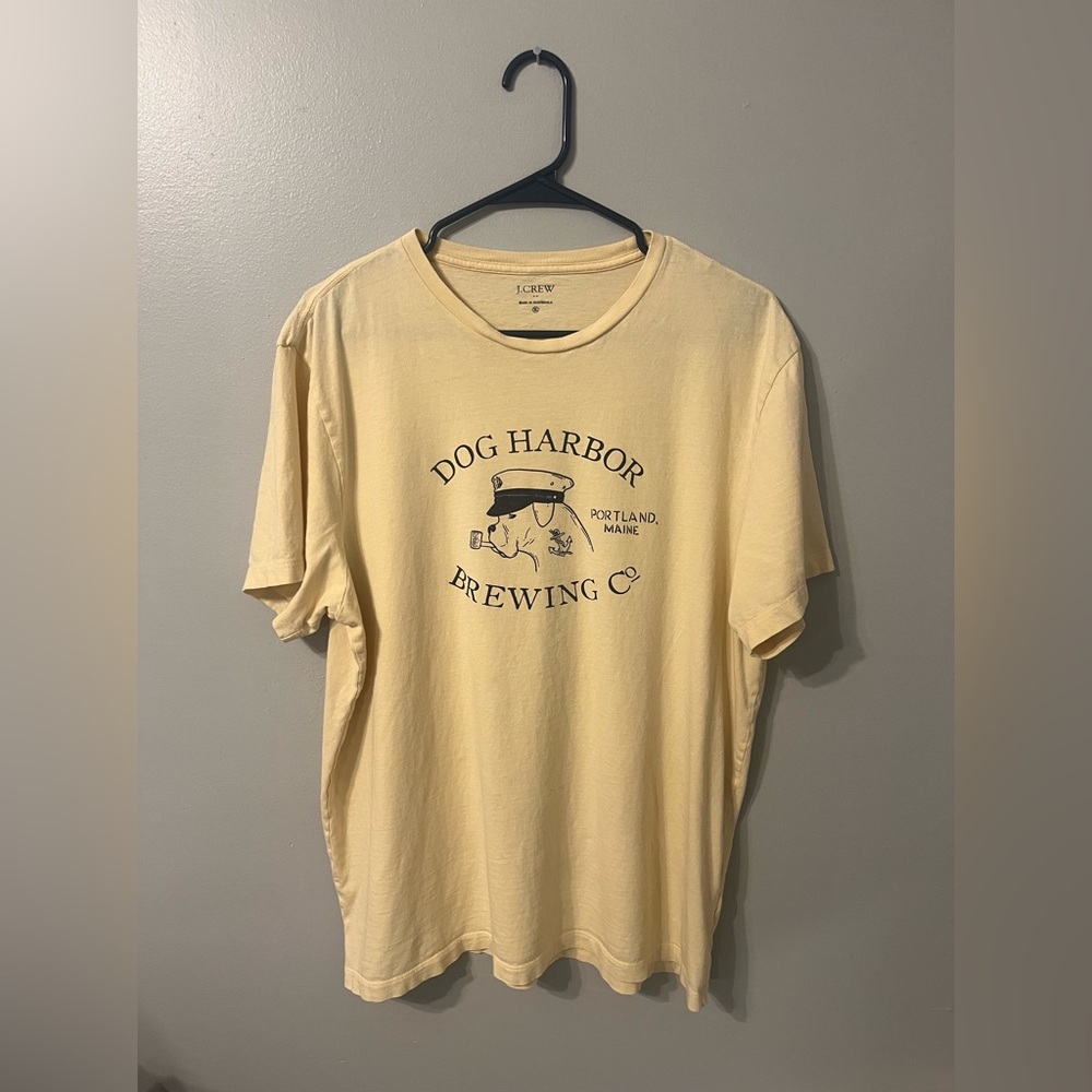 J Crew Dog Harbor Brewing Co. T-Shirt